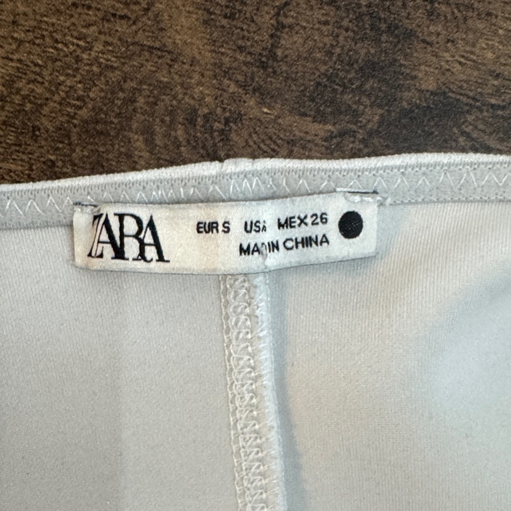 Zara White Cropped Tank Top - Picture 2 of 3